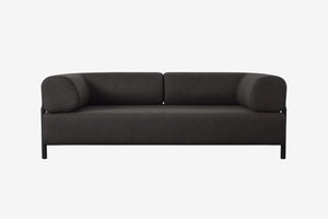 Palo 2-Seater Sofa Black-Brown